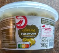 Azeitona verde descaroçada