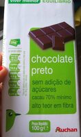 Chocolate negro 70% sin azúcares