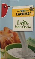 Leite meio gordo sem lactose