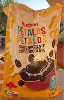 Pétalas com chocolate