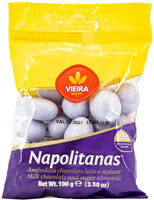 Amêndoas chocolate leite e açúcar