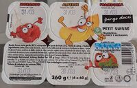 Petit Suisse Framboesa, Alperce e Morango