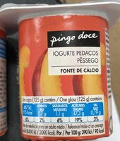 Iogurte Pedaços Pêssego