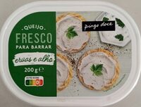 Queijo Fresco para Barrar ervas e alho