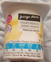 Iogurte Pedaços Magro Ananás
