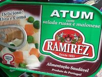 Atum com salada russa e maionese