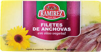 Filetes de Anchovas em óleo vegetal