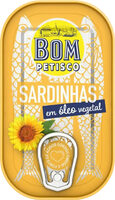 Sardinhas em óleo vegetal