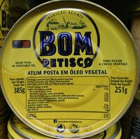 Atum em posta em óleo vegetal
