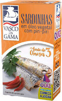 Sardinhas em óleo vegetal com piri piri