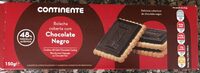 Bolacha coberta com chocolate negro