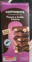 Chocolate de Leite Passas e Avelãs Inteiras