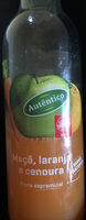 Maçã, laranja e cenoura