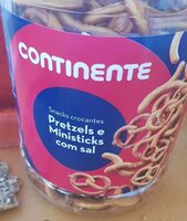 Pretzels e Ministicks com sal