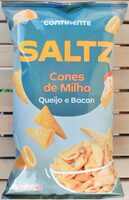 Cones De Milho Queijo E Bacon