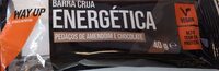 Barra Crua Energética Pedaços de Amendoim e Chocolate