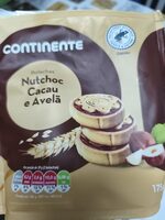 Cookies with cocoa and hazelnut filling