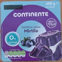 Gelatina sabor a Mirtilo 0% Açúcar
