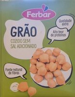Grão Cozido Sem Sal Adicionado
