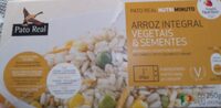 Arroz integral Vegetais e Sementes