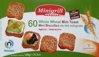 Mini Biscotes con harina integral de trigo