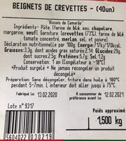 Beugnets de Crevette