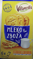 Ciasteczka wielozbożowe z dodatkiem mleka