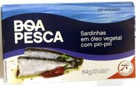 Sardinhas em óleo vegetal com piri-piri