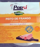 Peito de Frango, Fatias Finas, baixo teor de gordura