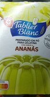 Preparation a base de gelatine alimentaire gout ananas