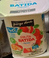 Morango e Menta Fruta Batida Magro