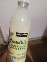 Smoothie 100% fruta ananás e coco