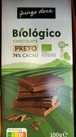 Chocolate Preto Bio 74% Cacau