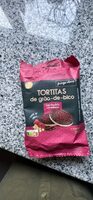 Tortitas de grão-de-bico com chocolate e framboesa