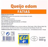 Queijo edam Fatias