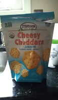 Cheesy cheddars white cheddar organic snack crackers
