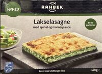 Rahbek Lakselasagne m. spinat og mornaysauce