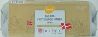 Egg fra frittgående høner 10 stk