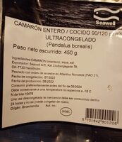 Camarón entero / cocido (90/120 uds) ultracongelado