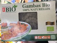 Gambas Bio 100% naturelles