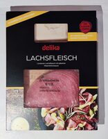 Lachsfleisch mit Meerrettichsauce