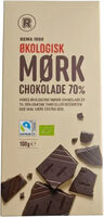 Økologisk mørk chokolade 70%
