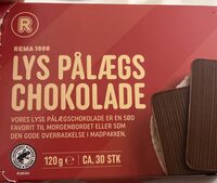 Lys Pålægschokolade