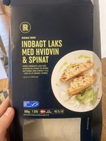 Indbagt Laks Med Hvidvin Og Spinat