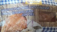 Jarret de porc doré avec couenne