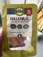 Den Grønne Slagter Rullepølse i skiver m. løg og krydderier