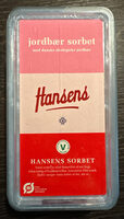Jordbær sorbet