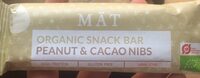 Organic snack bar peanuts & cacao nibs