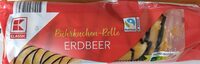 Rührkuchen-Rolle Erdbeer