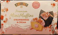 Mini muffins strawberry & cream